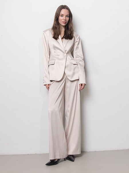 Брюки из атласа