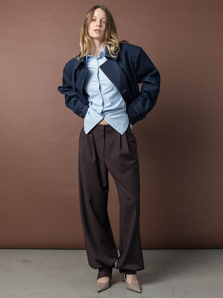 Широкие брюки с патами