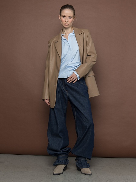 Жакет из экокожи